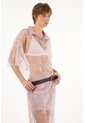 Tennis Camisa Morada Con Transparencia Y Lentejuelas Para Mujer de Tennis