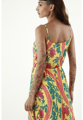 Tennis Vestido Largo Estampado Mosaico Para Mujer