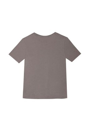 Camiseta Gris Con Estampado Frontal Para Niño