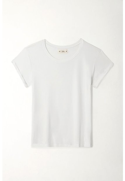 Tennis Camiseta Manga Corta Blanca Para Mujer