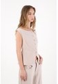 Tennis Chaleco Con Escote Bandeja Crudo Para Mujer de Tennis