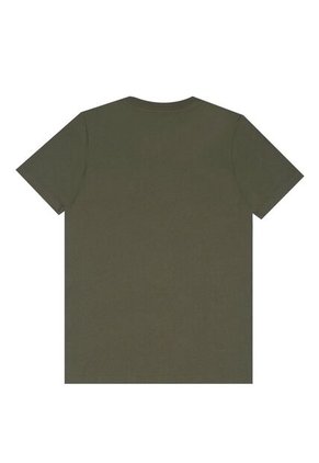 Tennis Camiseta Básica Estampada Verde De Silueta Entallada Para Hombre