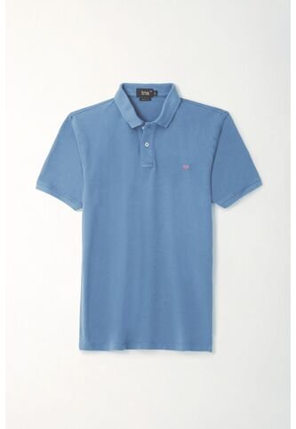 Tennis Polo Azul Con Raqueta Multicolor Para Hombre Tennis