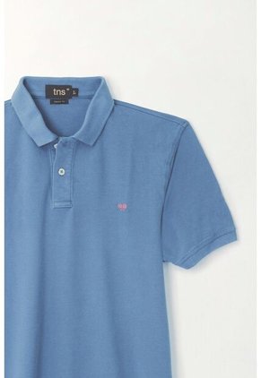 Tennis Polo Azul Con Raqueta Multicolor Para Hombre