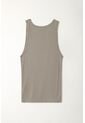 Tennis Camiseta Manga Sisa Gris Con Acabado Suave Para Mujer de Tennis