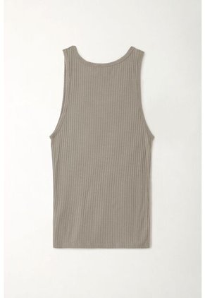 Tennis Camiseta Manga Sisa Gris Con Acabado Suave Para Mujer