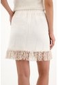 Tennis Falda Corta Con Flecos Crudo Para Mujer de Tennis