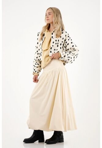 Tennis Falda Larga De Silueta Amplia Crudo Para Mujer Tennis