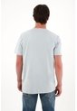 Camiseta Básica Con Mini Print Azul Para Hombre de Tennis
