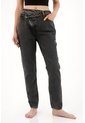 Tennis Jean Mom Tiro Alto En Black Denim Para Mujer de Tennis