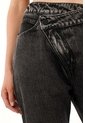 Tennis Jean Mom Tiro Alto En Black Denim Para Mujer de Tennis