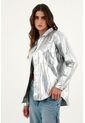 Camichaqueta Con Efecto Metalizado Para Mujer de Tennis