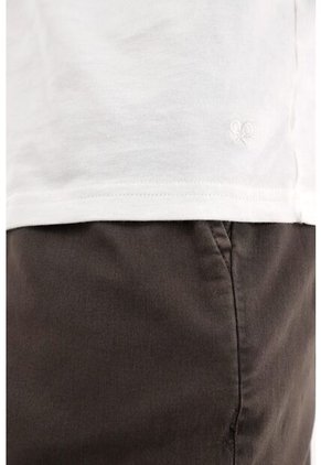 Tennis Camiseta Oversize Manga Corta Crudo Para Hombre