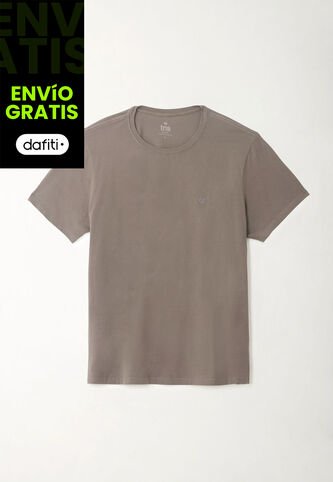 Tennis Camiseta Cuello Redondo Gris Para Hombre Tennis