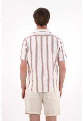 Tennis Camisa Con Diseño A Rayas Con Diseño Limpio Para Hombre