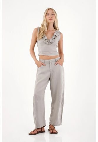 Tennis Pantalón Horseshoe En 100% Lino Para Mujer Tennis