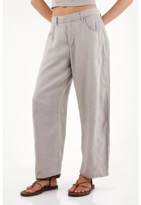 Tennis Pantalón Horseshoe En 100% Lino Para Mujer