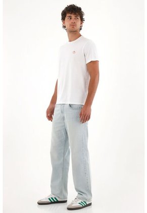 Tennis Camiseta Con Estampado En Espalda Blanca Con Acabado Liso Para Hombre