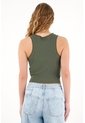 Tennis Camiseta Manga Sisa En Rib Verde Para Mujer de Tennis