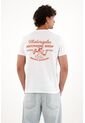 Tennis Camiseta Con Estampado En Espalda Blanca Con Acabado Liso Para Hombre de Tennis