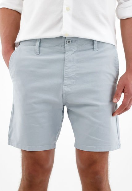 Bermuda Azul Tipo Chino Para Hombre