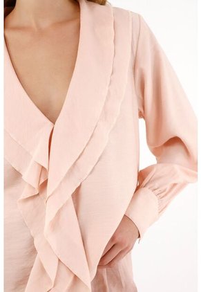 Tennis Camisa Con Escote En V Y Boleros Crudo Para Mujer