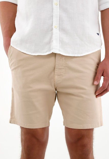 Bermuda Café Tipo Chino Para Hombre