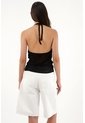Tennis Camiseta De Tejido Abierto Negra Para Mujer de Tennis