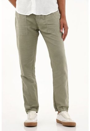 Tennis Pantalón Jogger Verde Bota Recta Para Hombre