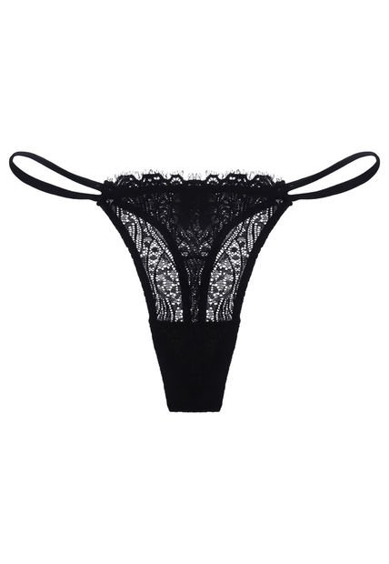 Panty Negro Tipo Tanga Para Mujer