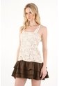 Tennis Vestido Corto De Escote Recto Crudo De Ajuste Cómodo Para Mujer de Tennis