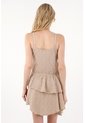 Tennis Vestido Corto Con Boleros Café Con Diseño Limpio Para Mujer de Tennis