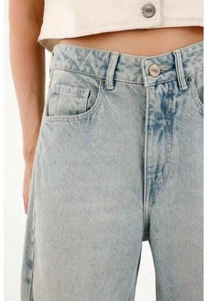 Tennis Jean Horseshoe Cinco Bolsillos Azul Para Mujer