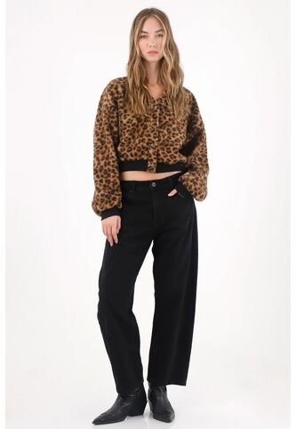 Tennis Jean Slouchy Black Denim Para Mujer Tennis