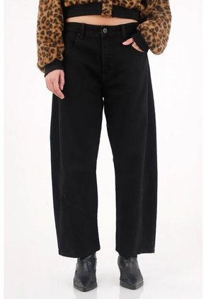 Tennis Jean Slouchy Black Denim Para Mujer