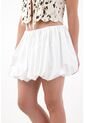 Tennis Falda Corta Tipo Globo Blanca Para Mujer de Tennis