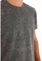 Tennis Camiseta Básica Con Efecto Desgastado Gris Para Hombre de Tennis