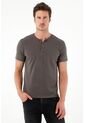 Tennis Camiseta Regular Fit Manga Corta Gris Para Hombre de Tennis
