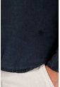 Tennis Camisa Manga Larga Azul 100% Lino Para Hombre de Tennis