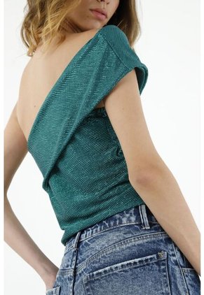 Tennis Camisa Cuello Bandeja Verde Para Mujer