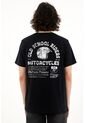 Tennis Camiseta Manga Corta Negra Para Hombre de Tennis