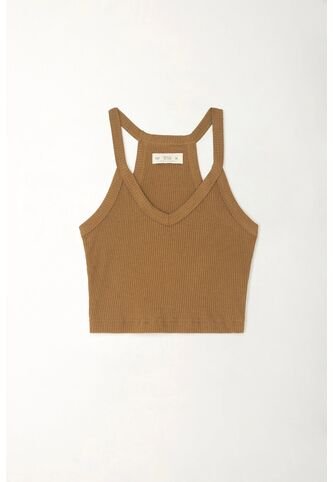 Tennis Camiseta Con Cuello En V Café Para Mujer Tennis