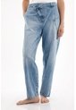 Tennis Jean Slouchy Tiro Bajo Con Jota Asimétrica Para Mujer de Tennis