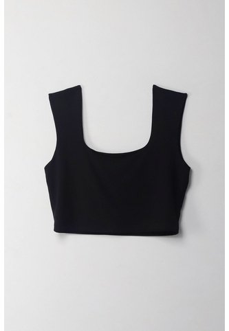 Tennis Camiseta Crop Manga Sisa Negra Con Acabado Ligero Para Mujer Tennis