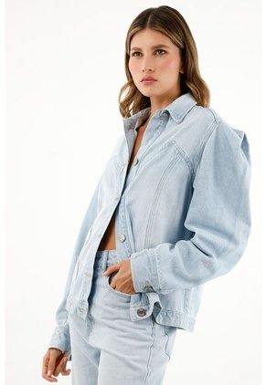 Tennis Chaqueta Azul Con Cortes En Punta Para Mujer