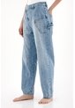Tennis Jean Slouchy Tiro Bajo Con Jota Asimétrica Para Mujer de Tennis