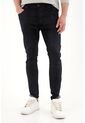 Tennis Jean Super Skinny De Tiro Medio Con Efecto Cuero Para Hombre de Tennis