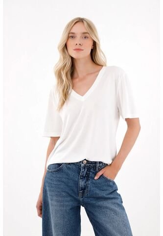 Tennis Camiseta Con Cuello En V Para Mujer Tennis