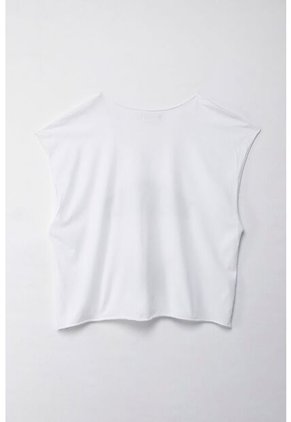 Tennis Camiseta Boxy Fit Con Estampado Blanca Para Mujer