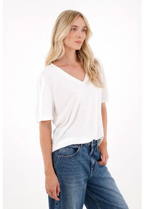 Tennis Camiseta Con Cuello En V Para Mujer